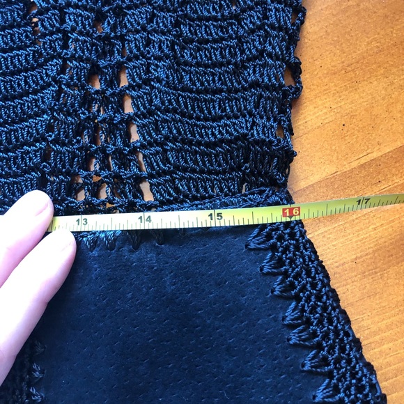 Leather & Crochet Wiggle Pin Up Skirt - Picture 7 of 7